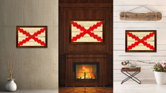 Spanish Ensign Spain Royal War Military Flag Vintage Canvas Print with Brown Picture Frame Gifts Ideas Home Decor Wall Art Decoration