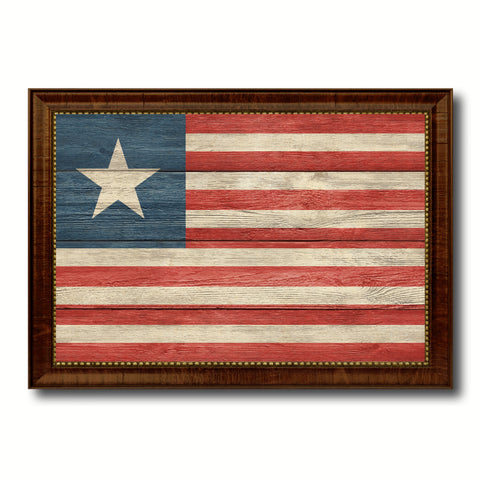Historical State City Florida Secession State Texture Flag Canvas Print Brown Picture Frame