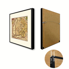 Finland Centuries Vintage Antique Map Wall Art Home Decor Gift Ideas Canvas Print Custom Picture Frame