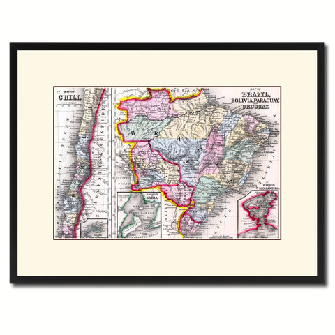 Afghanistan Persia Iraq Iran Vintage Vivid Sepia Map Canvas Print, Picture Frames Home Decor Wall Art Decoration Gifts