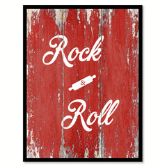 Rock & Roll  Quote Saying Gift Ideas Home Décor Wall Art