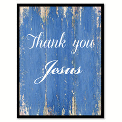 Thank You Jesus Quote Saying Gift Ideas Home Décor Wall Art