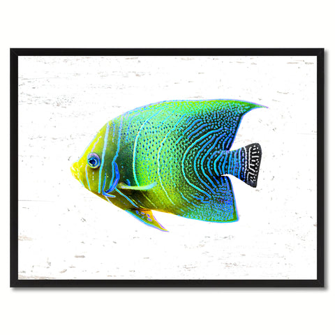 Purple Tropical Fish Painting Reproduction Gifts Home Decor Wall Art Canvas Prints Picture Frames
