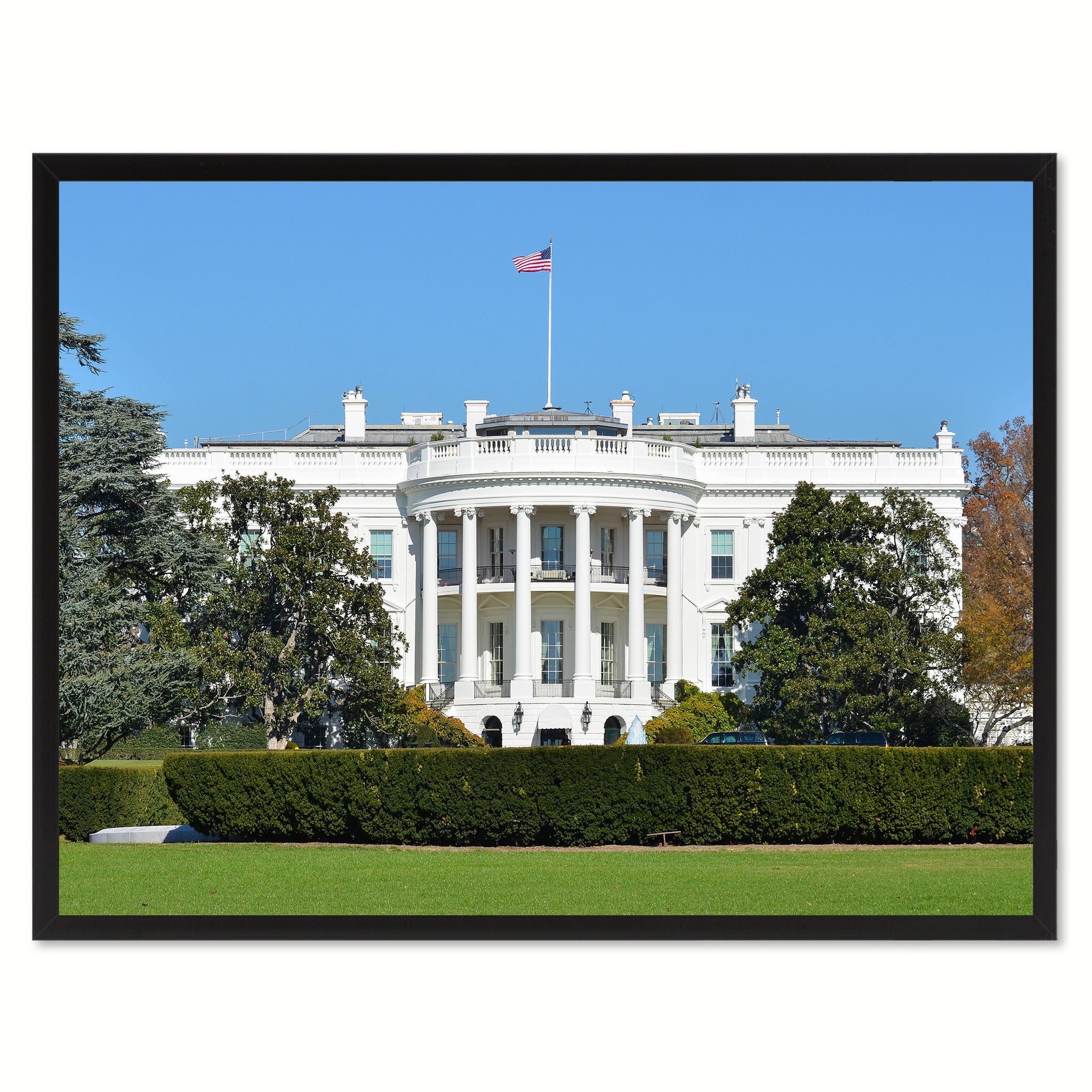 White House Washington DC Landscape Photo Canvas Print Pictures Frames Home Décor Wall Art Gifts