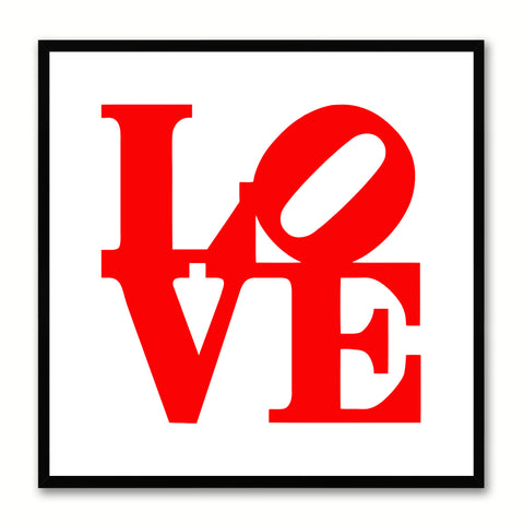 Love Statue Sign Canvas Print Picture Frame Gifts Home Decor Wall Art Decoration