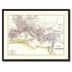 Constantine Empire Vintage Antique Map Wall Art Home Decor Gift Ideas Canvas Print Custom Picture Frame