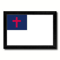 Kayso Christian Religious Flag Canvas Print Black Picture Frame Gifts Home Decor Wall Art