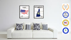 New Hampshire State Flag Gifts Home Decor Wall Art Canvas Print Picture Frames