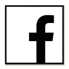 Facebook Social Media Icon Canvas Print Picture Frame Wall Art Home Decor