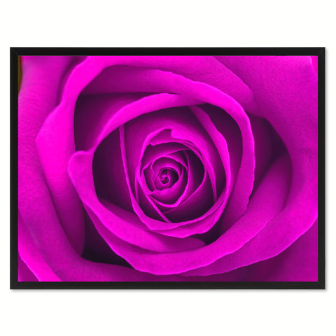 Pink Rose Flower Canvas Print with Picture Frame Floral Home Decor Wall Art Living Room Decoration Gifts
