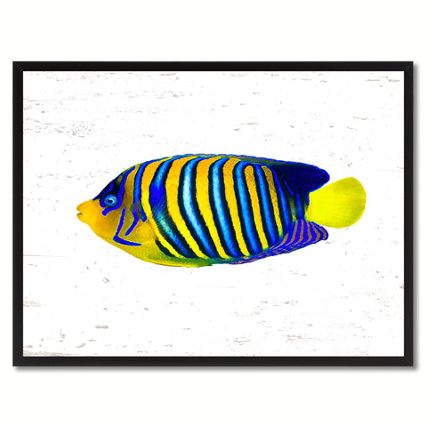 Yellow Clown Tropical Fish Painting Reproduction Gifts Home Decor Wall Art Canvas Prints Picture Frames