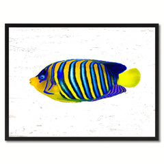 Yellow Tropical Fish Painting Reproduction Gifts Home Decor Wall Art Canvas Prints Picture Frames