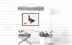 Duck Meat Cuts Butchers Chart Canvas Print Picture Frame Home Decor Wall Art Gifts