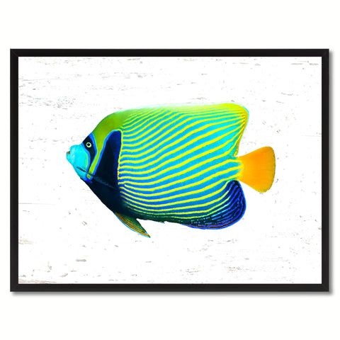 Yellow Clown Tropical Fish Painting Reproduction Gifts Home Decor Wall Art Canvas Prints Picture Frames