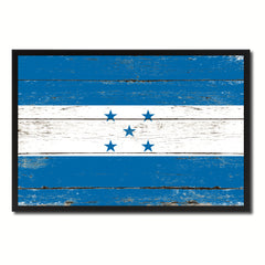 Honduras Country National Flag Vintage Canvas Print with Picture Frame Home Decor Wall Art Collection Gift Ideas