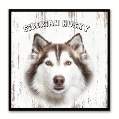 Siberian Husky Dog Canvas Print Picture Frame Gift Home Decor Wall Art Decoration
