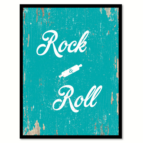 Rock & Roll Funny Quote Saying Gift Ideas Home Decor Wall Art 111583