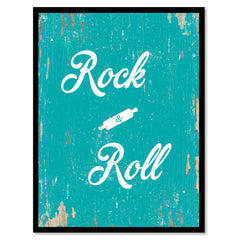 Rock & Roll Funny Quote Saying Gift Ideas Home Decor Wall Art 111583