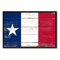 Texas Dodson Historical Flag Vintage Canvas Print with Picture Frame Home Decor Man Cave Wall Art Collectible Decoration Artwork Gifts