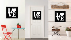 Love Heart Sign Canvas Print Picture Frame Gifts Home Decor Wall Art Decoration