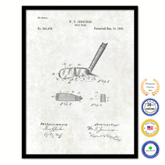 1895 Golf Club Old Patent Art Print on Canvas Custom Framed Vintage Home Decor Wall Decoration Great for Gifts