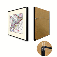 Ontario Canada Vintage Antique Map Wall Art Home Decor Gift Ideas Canvas Print Custom Picture Frame