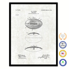 1903 Football Old Patent Art Print on Canvas Custom Framed Vintage Home Decor Wall Decoration Great for Gifts
