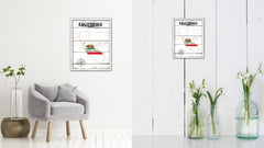 California Flag Gifts Home Decor Wall Art Canvas Print with Custom Picture Frame