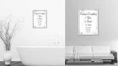 Timing Is Everything 1 Year 12 Months 52 Weeks 365 Days Vintage Saying Gifts Home Decor Wall Art Canvas Print with Custom Picture Frame