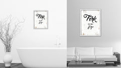 Fork It Vintage Saying Gifts Home Decor Wall Art Canvas Print with Custom Picture Frame