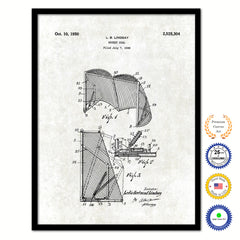 1950 Hockey Goal Old Patent Art Print on Canvas Custom Framed Vintage Home Decor Wall Decoration Great for Gifts