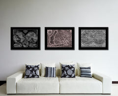 Finland Centuries Vintage Vivid Sepia Map Canvas Print, Picture Frames Home Decor Wall Art Decoration Gifts