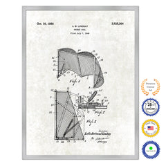 1950 Hockey Goal Old Patent Art Print on Canvas Custom Framed Vintage Home Decor Wall Decoration Great for Gifts