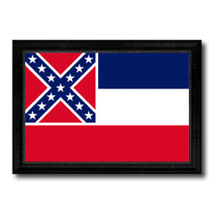 Missouri State Flag Canvas Print with Custom Black Picture Frame Home Decor Wall Art Decoration Gifts