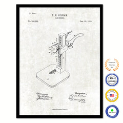 1889 Can Opener Old Patent Art Print on Canvas Custom Framed Vintage Home Decor Wall Decoration Great for Gifts