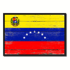 Venezuela Country National Flag Vintage Canvas Print with Picture Frame Home Decor Wall Art Collection Gift Ideas