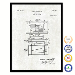 1940 Electric Piano Old Patent Art Print on Canvas Custom Framed Vintage Home Decor Wall Decoration Great for Gifts