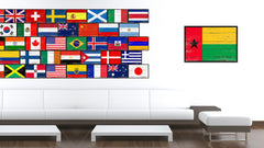 Guinea-Bissau Country National Flag Vintage Canvas Print with Picture Frame Home Decor Wall Art Collection Gift Ideas