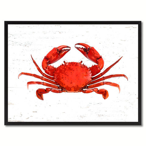 Red Crab Painting Reproduction Home Decor Gifts Canvas Prints Picture Frame Wall Art
