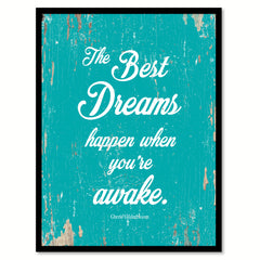 The Best Dreams Cherie Gilderbloom Motivation Quote Saying Home Decor Wall Art Gift Ideas 111869