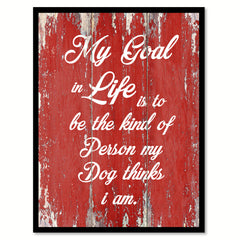 My Goal In Life Quote Saying Gift Ideas Home Decor Wall Art