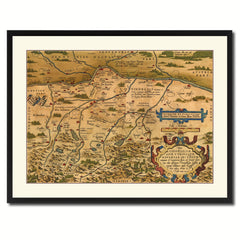Germany Bavaria Vintage Antique Map Wall Art Home Decor Gift Ideas Canvas Print Custom Picture Frame