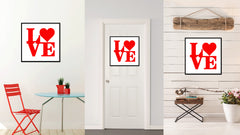 Love Heart Sign Canvas Print Picture Frame Gifts Home Decor Wall Art Decoration