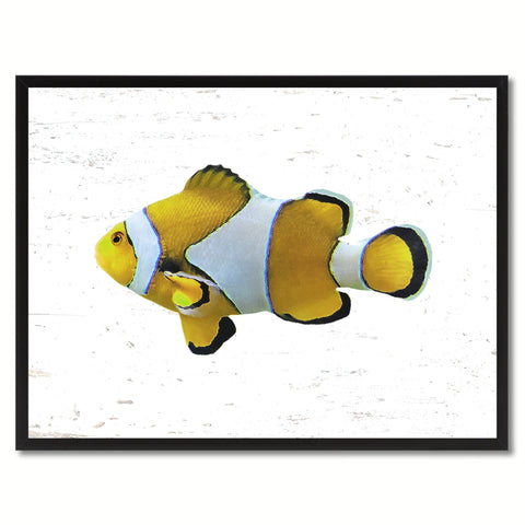 Orange Tropical Fish Painting Reproduction Gifts Home Decor Wall Art Canvas Prints Picture Frames
