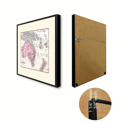 New Zealand Oceania Australia Vintage Antique Map Wall Art Home Decor Gift Ideas Canvas Print Custom Picture Frame