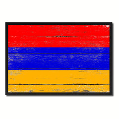 Armenia Country National Flag Vintage Canvas Print with Picture Frame Home Decor Wall Art Collection Gift Ideas