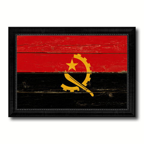 Grenada Country Flag Texture Canvas Print with Brown Custom Picture Frame Home Decor Gift Ideas Wall Art Decoration