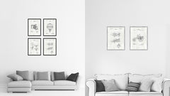1975 Rocket Space Shuttle Old Patent Art Print on Canvas Custom Framed Vintage Home Decor Wall Decoration Great for Gifts