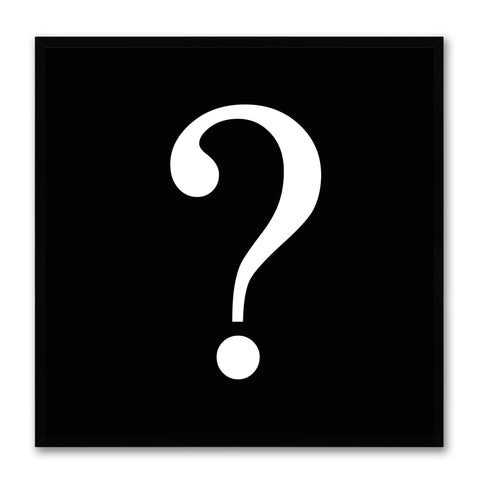 Question Social Media Icon Canvas Print Picture Frame Wall Art Home Decor