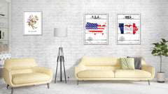 Iowa Flag Gifts Home Decor Wall Art Canvas Print with Custom Picture Frame